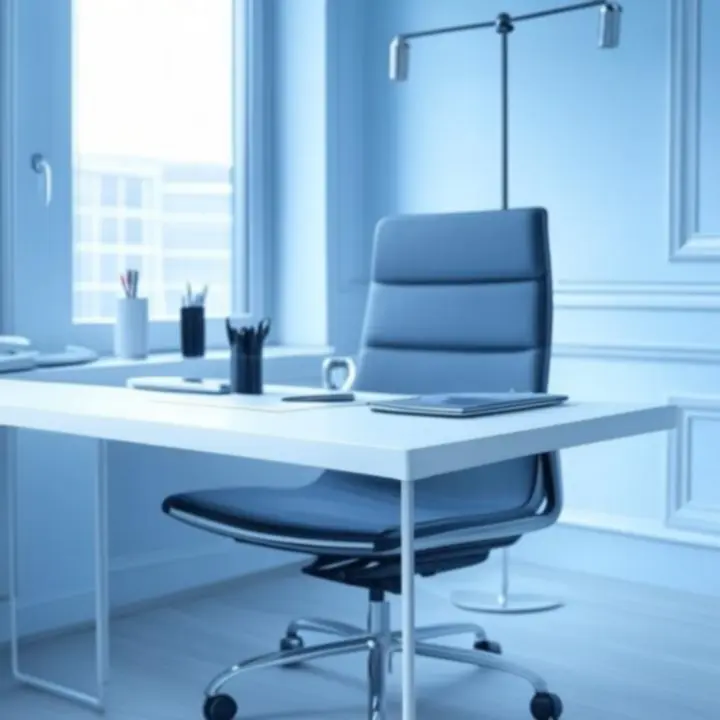 Georganiseerde en moderne kantoorwerkplek met zorgvuldig geselecteerde kantoorartikelen